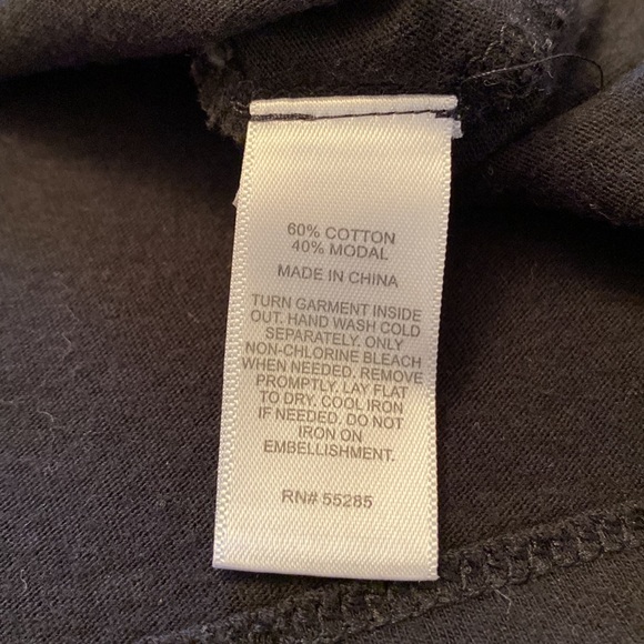 Express Black Eyelet Beaded Sequined Fringe Sleeveless Top - Picture 7 of 8